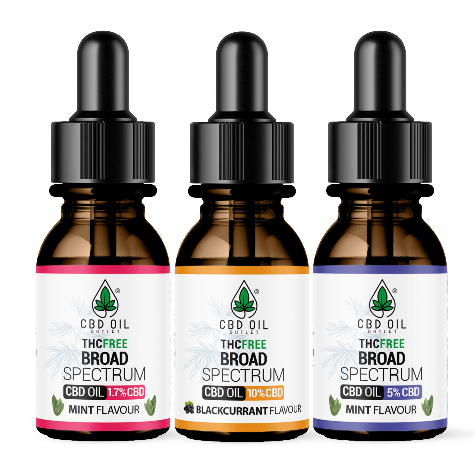CBD Oil drops Mint & Blackcurrant, 500mg - 3000mg, 30ml Sleep, Anxiety, Mobility