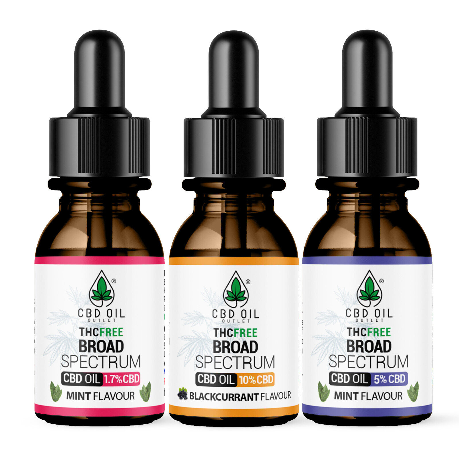 CBD Oil drops Mint & Blackcurrant, 500mg - 3000mg, 30ml Sleep, Anxiety, Mobility