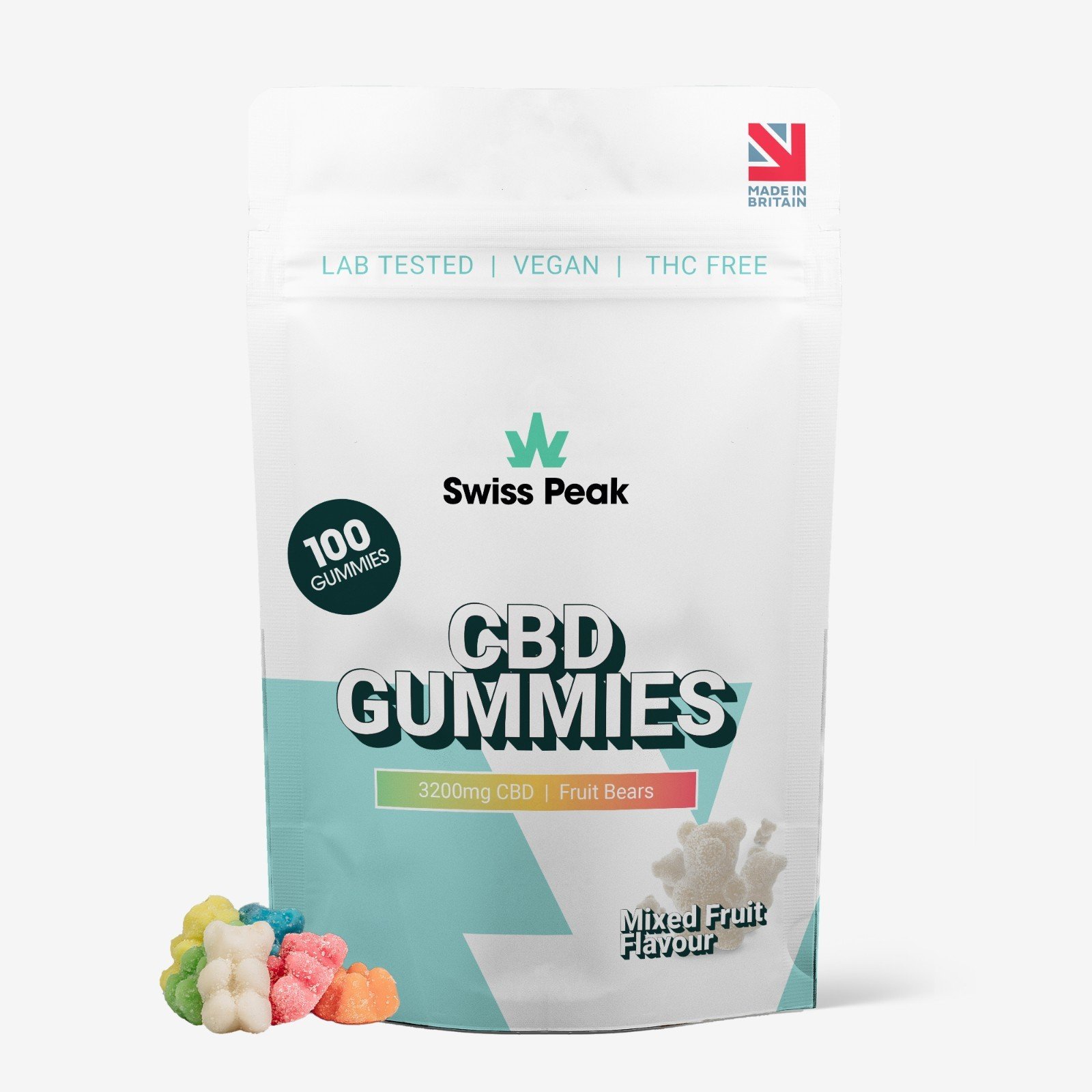 CBD Gummies THC-Free Swiss Peak 3200/4800mg Bear Gummies | Broad Spectrum